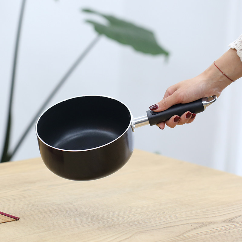 16/18/20厘米奶锅平底锅 热奶小汤锅 泡面不粘锅多层复底电磁炉