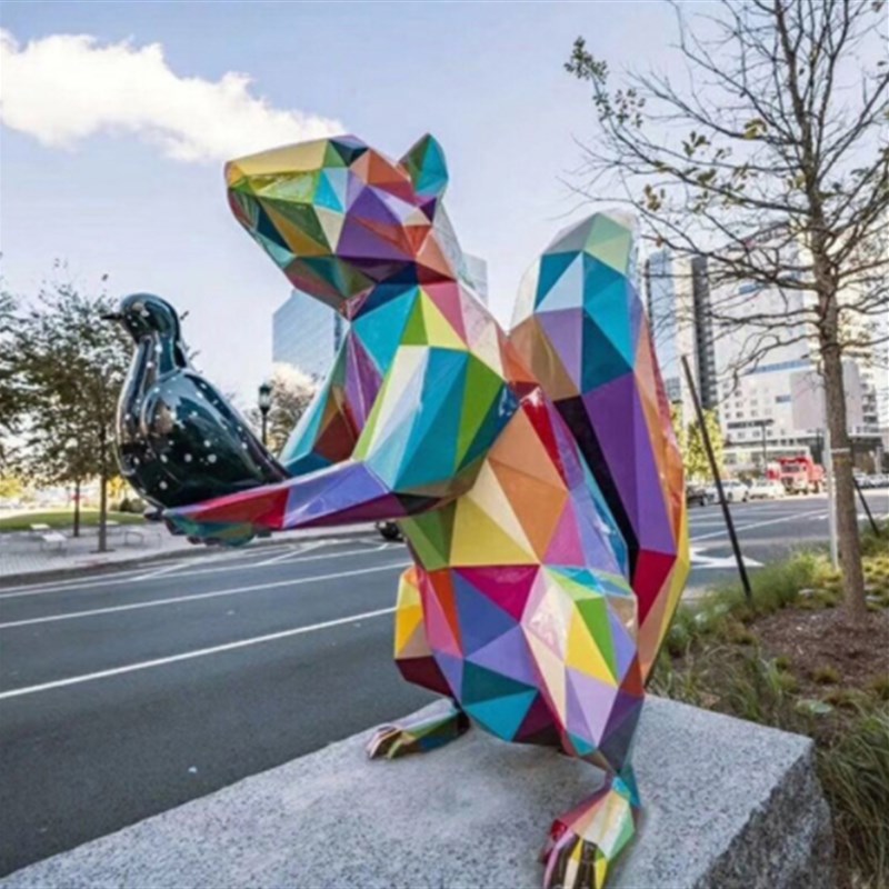 广场公园景观动物冰淇淋雕塑创意商业美陈定制玻璃钢卡通雕塑工厂