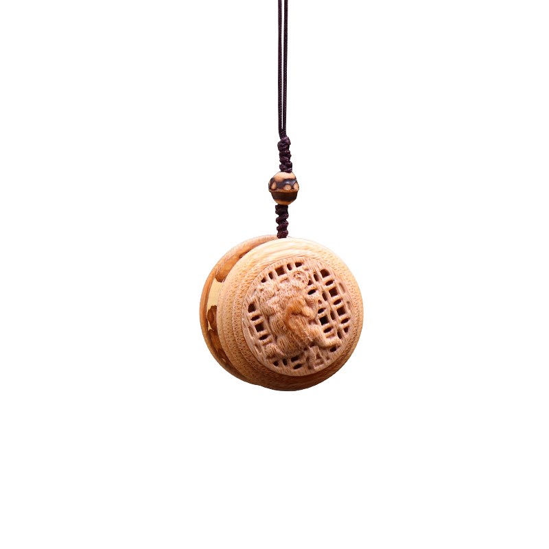 葫芦挂件手把件文玩汽车挂饰天然纯手工木雕刻香薰范制车载小摆件