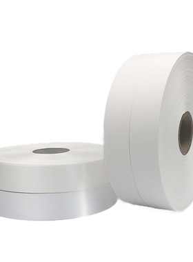 耐高温水洗唛标签缎带服装洗水标签条码打印耐水性衣服白红色带花