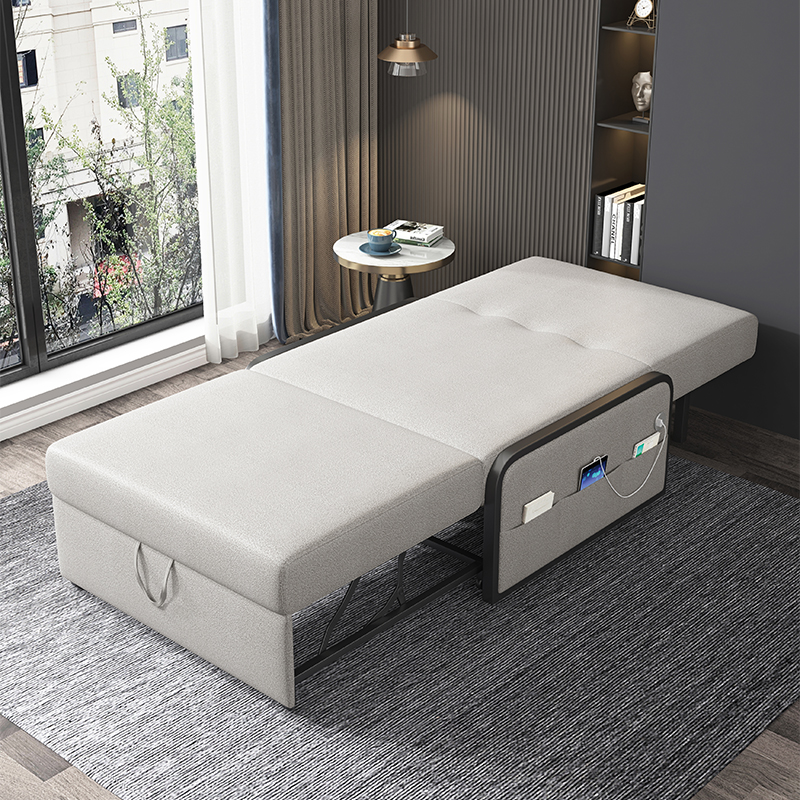 抽拉式沙发床两用小户型书房隐形折叠床80CM单人办公室坐卧小沙发