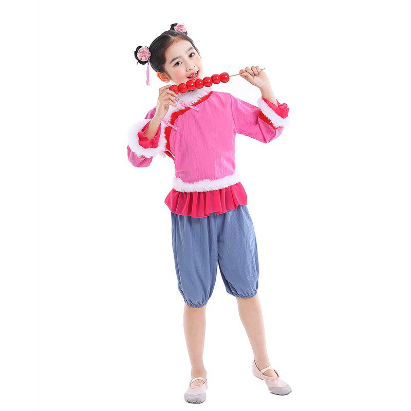 小荷风采甜甜的糖球会儿童舞蹈演出服糖葫芦年味舞台姥姥说表演服