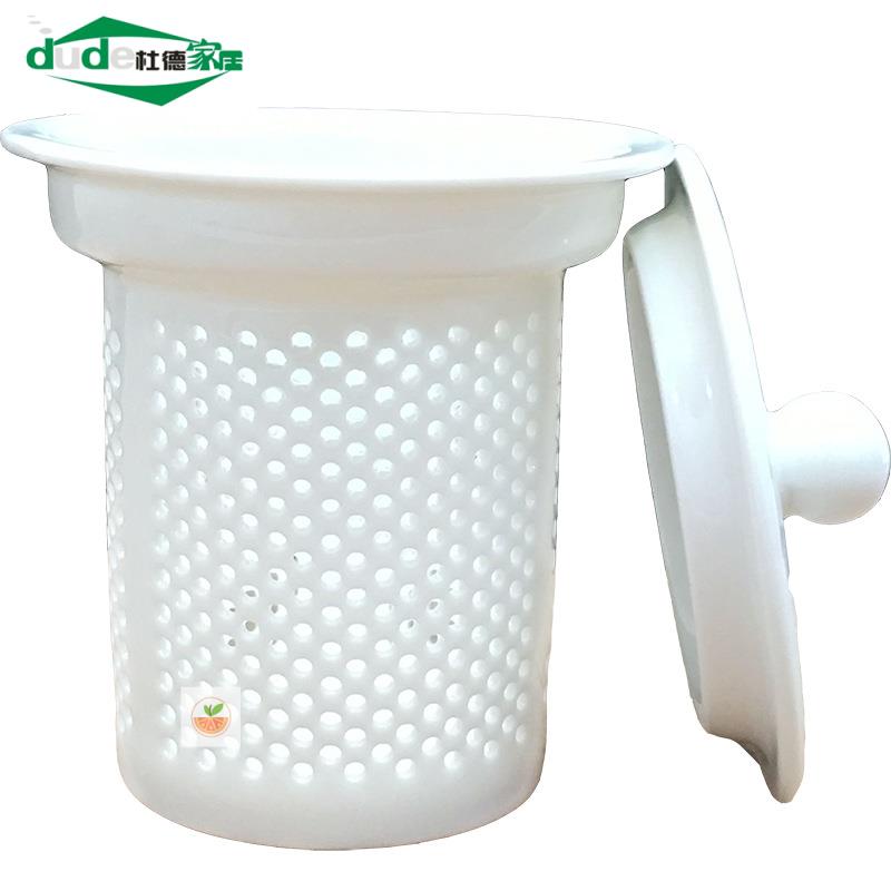 内胆过滤网配件内置全瓷孔分离泡茶杯茶隔茶漏圆形带盖玻璃花茶壶