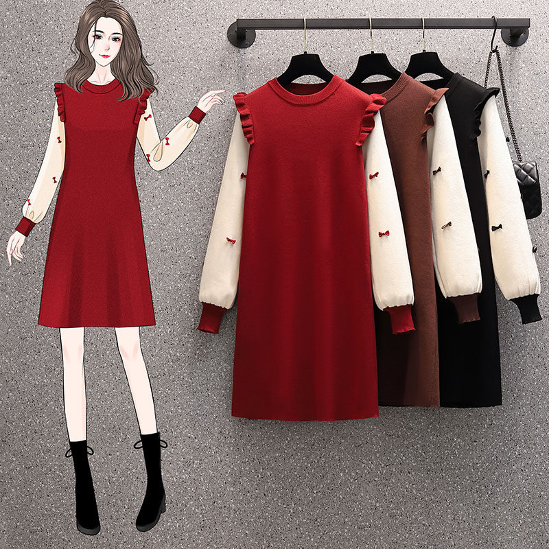 哺乳期毛衣冬装针织衫假两件连衣裙秋冬喂奶衣大码显瘦产后遮肚子,孕妇装/孕产妇用品/营养,哺乳衣/月子服,淘宝优惠券,粉丝福利购,淘宝优惠卷