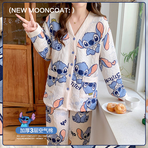 空气棉月子服产後秋冬款纯棉哺乳睡衣孕妇春秋季产妇11月份12住院
