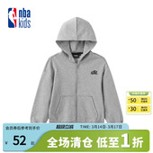 nbakids童装 男童女童连帽外套卫衣宽松K253TJ010P 2025秋冬新款