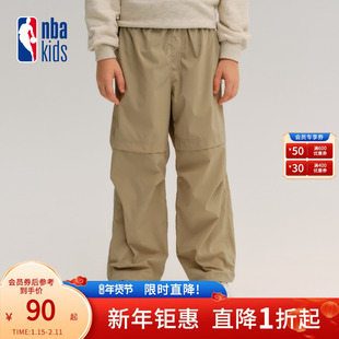 nbakids童装2025秋冬新款男女童长裤工装裤儿童直筒裤K253PT080P