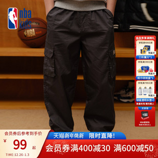 裤 nbakids童装 百搭工装 男女童休闲直筒裤 K253PT050P 2025秋冬新款