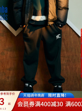 nbakids童装冬季男女童休闲裤卫裤儿童加绒束脚裤K234TP040P