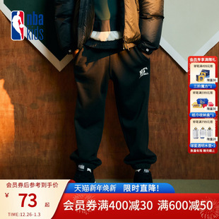 儿童加绒束脚裤 nbakids童装 卫裤 男女童休闲裤 K234TP040P 冬季