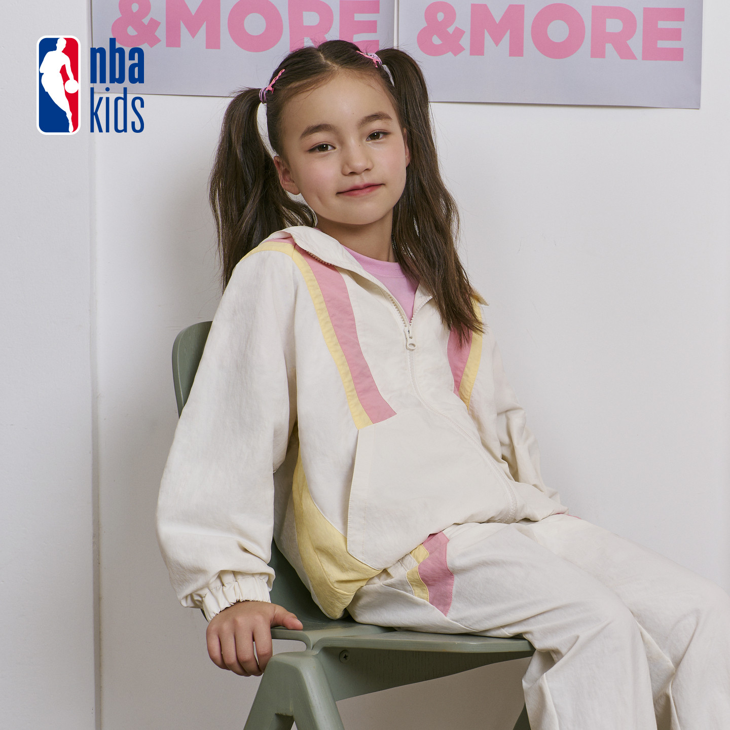 nbakids童装秋冬男童女童连帽外套梭织撞色休闲裤K233JP311P,淘宝优惠券,粉丝福利购,淘宝优惠卷