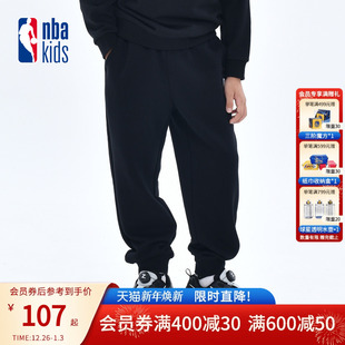 冬季 儿童舒适束脚裤 新款 卫裤 K244TP006P 男女童休闲裤 nbakids童装