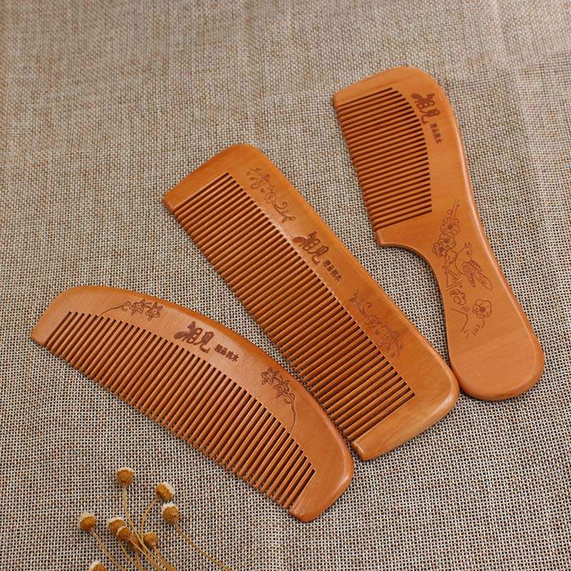 【特惠装3把】家用梳包邮桃木梳子防静电小梳子脱发长发直发梳女