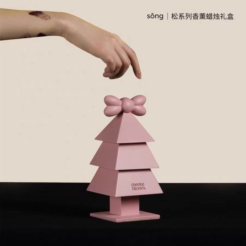 Meow Bloom猫科动物香薰蜡烛松树香氛礼盒创意家居摆件高级伴手礼