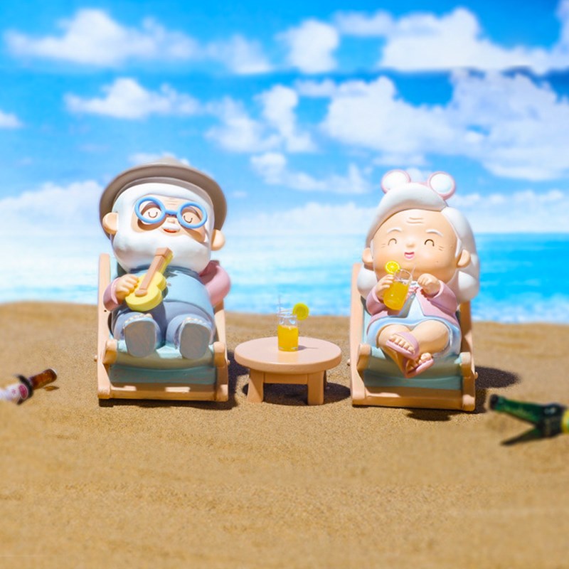 老头老太太恩爱夫妻老人情侣摆件玩偶爷爷奶奶公仔娃娃结婚礼物小