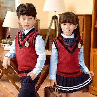 小学生校服春秋装英伦学院风男童女童儿童冬季套装幼儿园园服班服