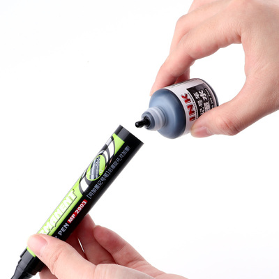 12支宝克MP2903A记号笔可加墨水黑色红蓝大头笔防水物流快递笔大