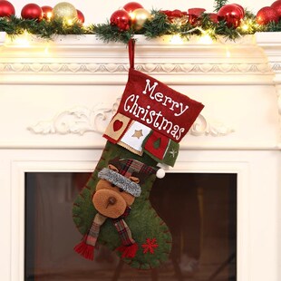 圣诞袜子大号礼物袋装饰圣诞老人儿童挂件礼品袋糖果袋子圣诞礼物