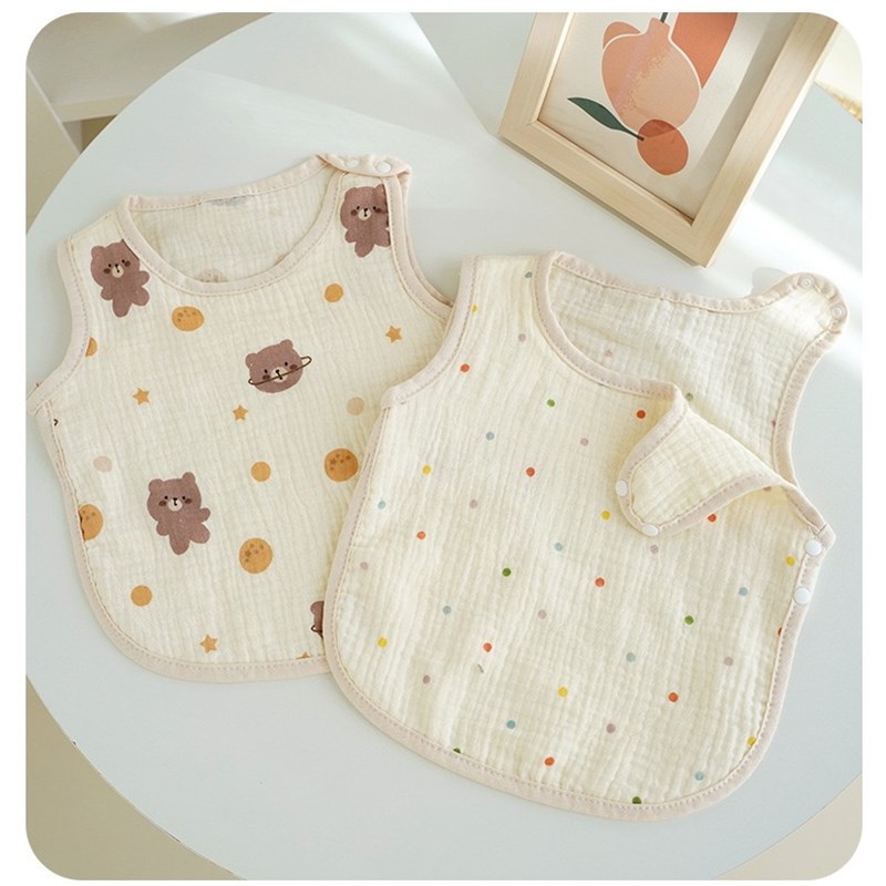 婴儿肚兜夏季护肚儿童棉纱布肚围宝宝薄款半背衣全棉护脐带防着凉