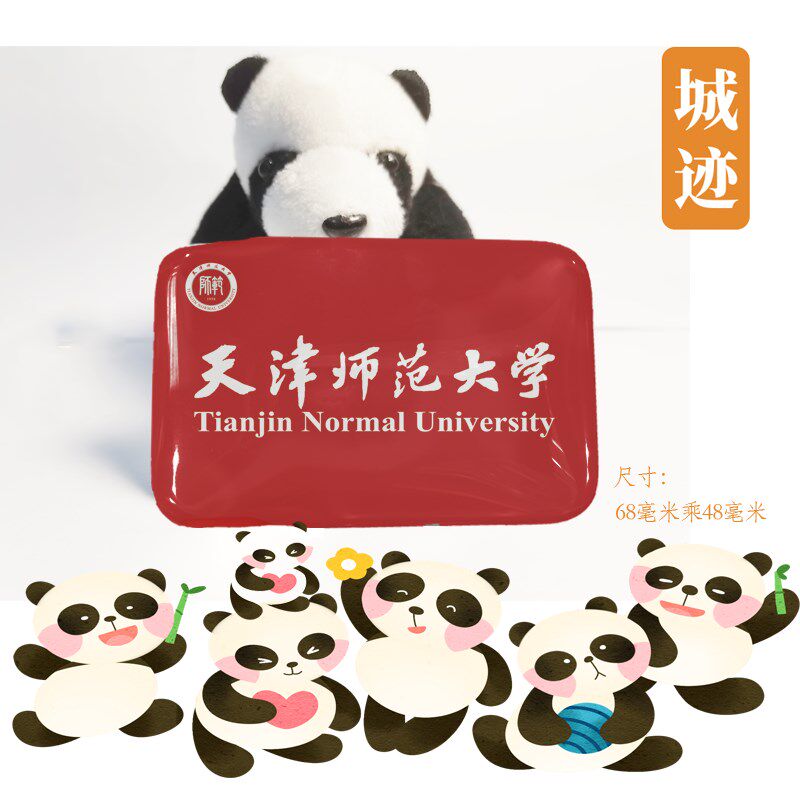 天津师范大学冰箱贴校徽天津师范大学纪念品校友高考伴手礼磁性贴
