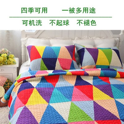 云朵全棉衍缝被榻榻米床盖单件纯棉绗缝被订做可定制尺寸大炕盖垫