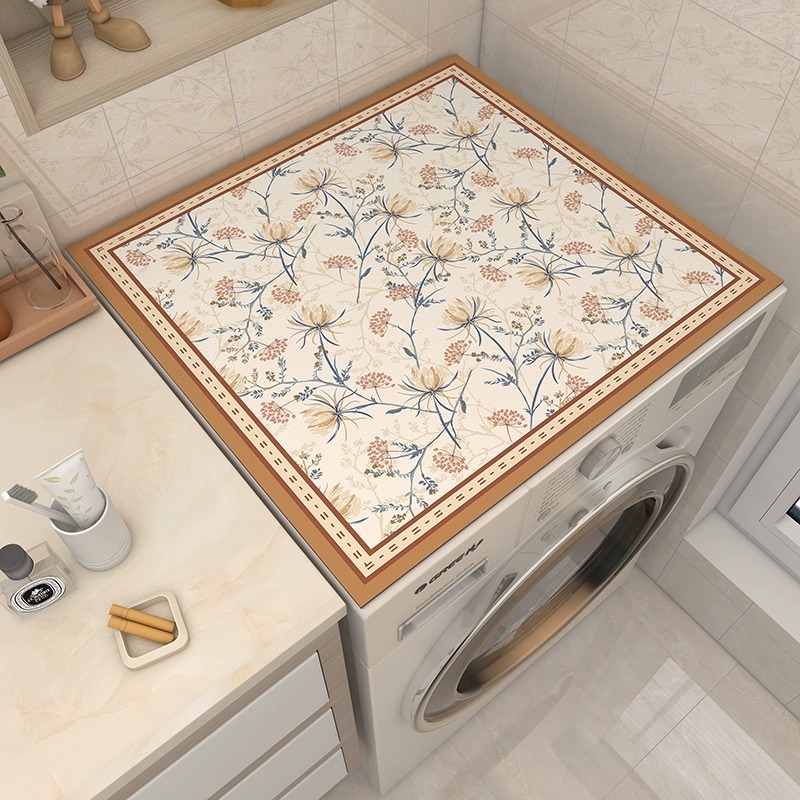 新疆包邮哥滚筒式全自动洗衣机防尘罩冰箱盖布防水防晒免洗皮革垫