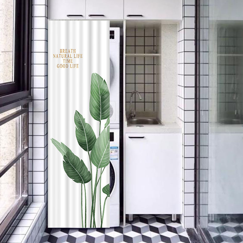 阳台洗衣机遮挡帘烘干机防晒帘洗烘一体机套装柜帘挡灰帘洗衣机罩