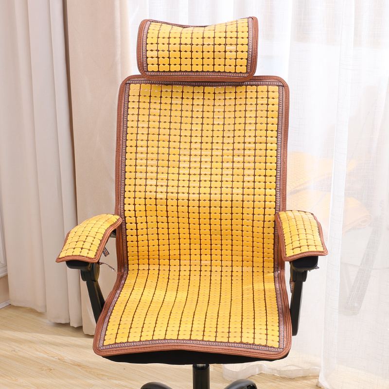 夏天办公室老板椅凉席坐垫靠背夏季电脑椅座垫靠垫椅子垫子竹防滑