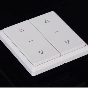 天基牌86型二位窗帘回弹开关 电动纱帘强弱电机复位自动断开面板