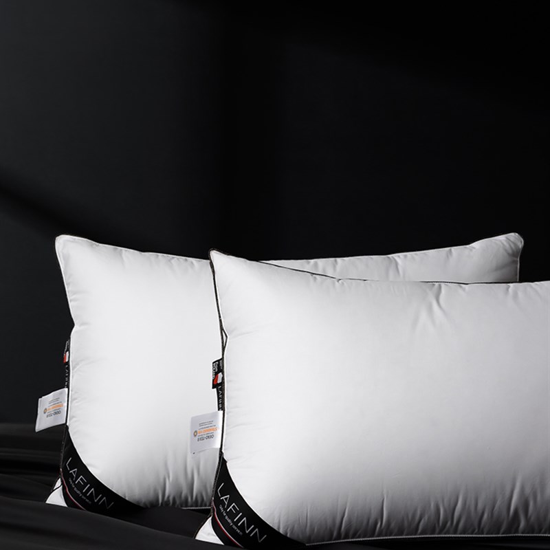 【波兰95绒】高端大朵鹅腹白鹅绒柔软回弹蓬松800+手挑级羽绒枕头