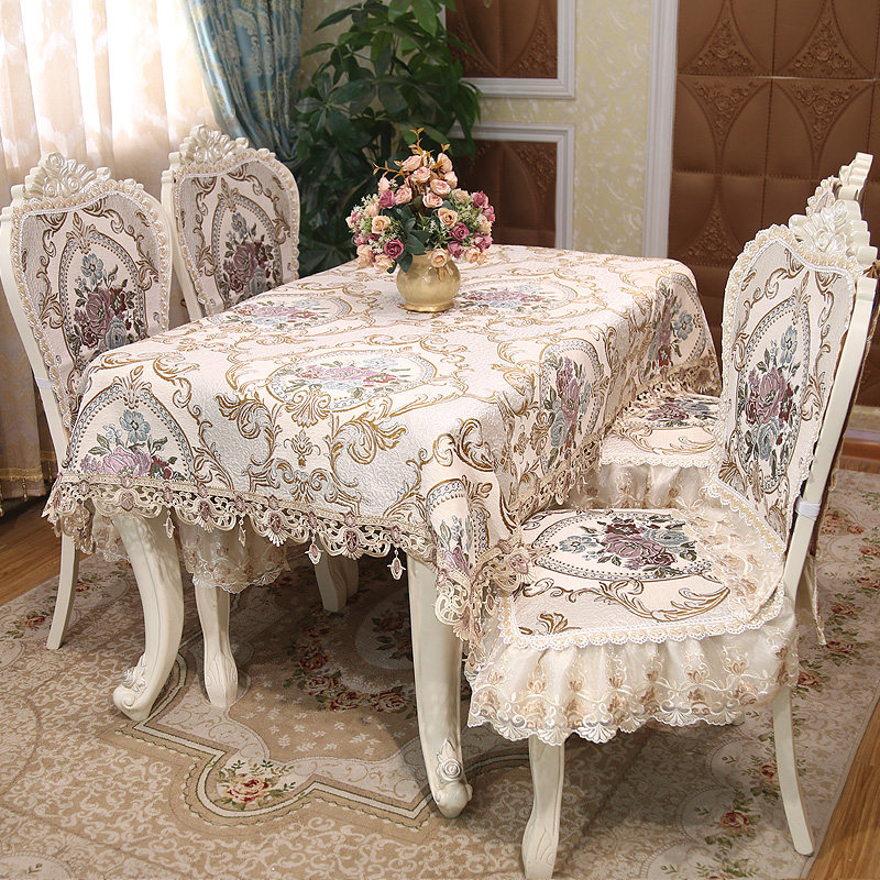 欧式餐椅垫防滑椅子坐垫子四季通用家用奢华餐桌布艺凳子套罩定做