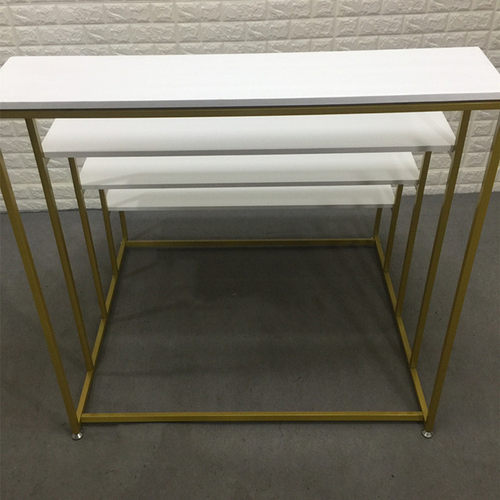 服装店直播鞋包陈列展示架高低流水台北欧风大卖场中间货架饰品架