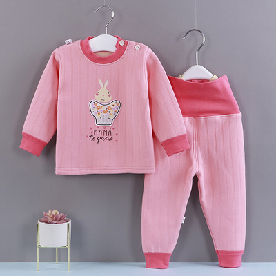 宝宝加绒衣套装纯棉加厚儿童保暖内衣秋冬款男女秋衣秋裤婴儿衣服