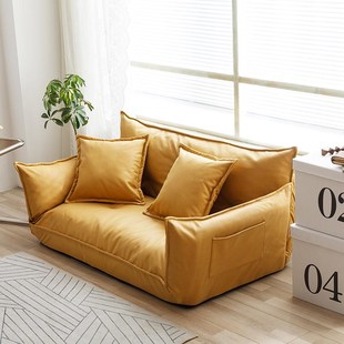 日式懒人沙发双人榻榻米沙发床软卧室小户型沙发可折叠多功能创意