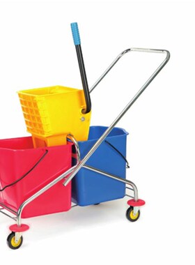 超宝B-043双桶榨水车 挤水车居家商场酒店 清洁车大容量50L拖把桶