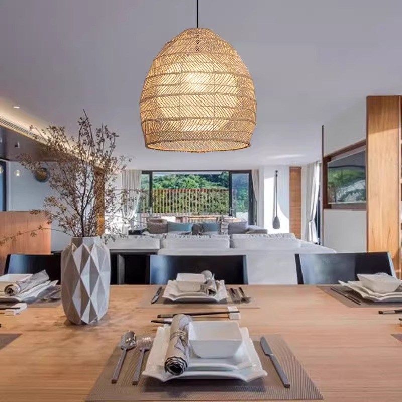 日式餐厅吊灯复古侘寂风民宿吧台卧室中式禅意茶室酒店藤编装饰灯,家装灯饰光源,酒店/宴会厅/餐饮吊灯,淘宝优惠券,粉丝福利购,淘宝优惠卷