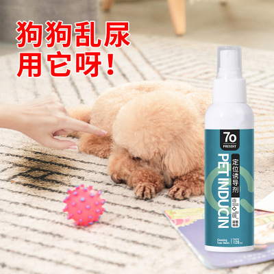 宠物猫咪狗狗诱导拉屎喷雾剂狗教小便尿垫上厕所定点排便猫砂粪便