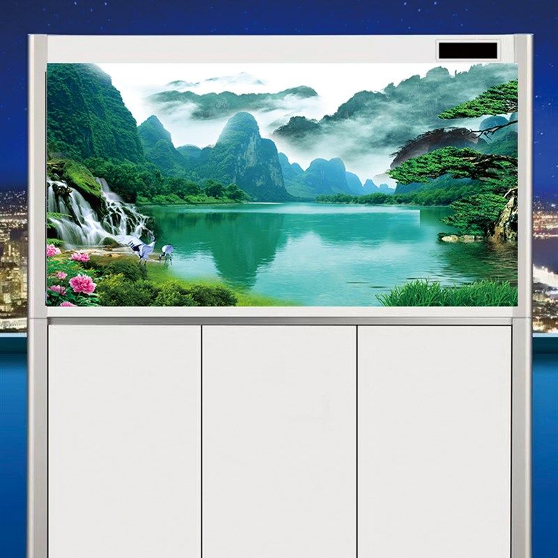 鱼缸背景贴纸画高清3d立体水族箱造景画鱼缸箱装饰外贴新款挂画,宠物/宠物食品及用品,底柜/落地缸,淘宝优惠券,粉丝福利购,淘宝优惠卷