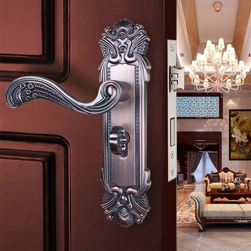 锌合金红古铜欧式室内静音门锁卧室房间门锁实木门锁执手锁JY165