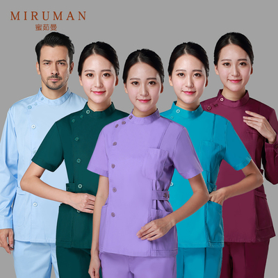 蜜茹曼护士服分体套装短袖男女医生牙科工作服夏装洗手衣手术衣服