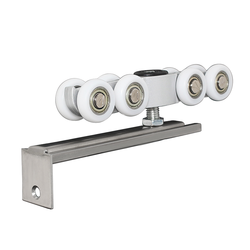 平移实木门上轨滑轮玻璃拉门轨道吊轮摺叠拉门导轨滑轨吊滑轮轨