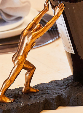 创意红酒架摆件家居饰品酒柜餐厅餐桌客厅玄关隔断家居装饰工艺品