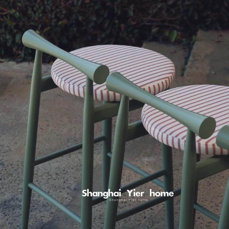 中古家用实木吧台椅现代简约高脚凳新中式创意岛台椅设计师酒吧椅,3C数码配件,USB多功能数码宝,淘宝优惠券,粉丝福利购,淘宝优惠卷