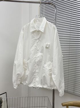 春秋立体字母工装外套男女宽松街头情侣I新款风衣夹克休闲冲锋衣u