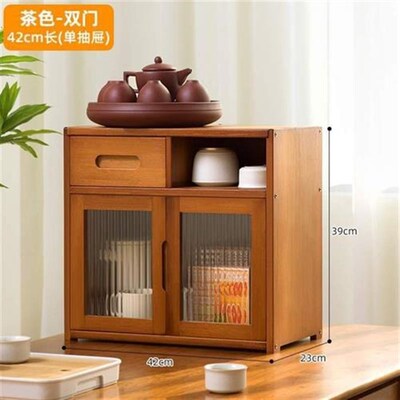 功夫茶水小台面柜l子几边边柜茶具茶桌家用茶台茶叶实木置物架茶