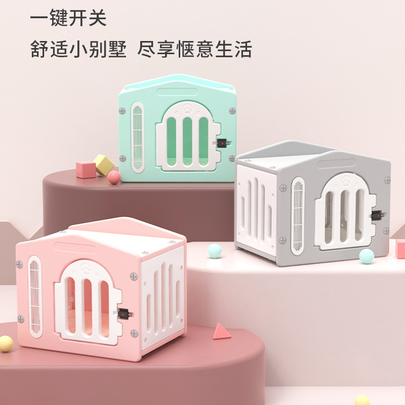 猫窝四季通用可拆洗半封闭式猫咪窝狗窝小型犬猫房子猫屋别墅用品