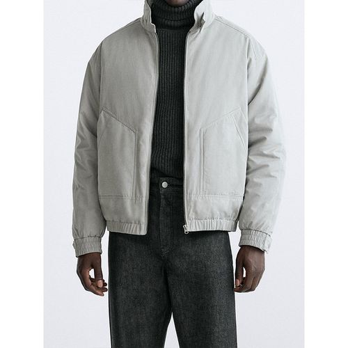 柜529!ZA秋冬新品男装科技面料棉服夹克立领厚外套棉衣 8281326