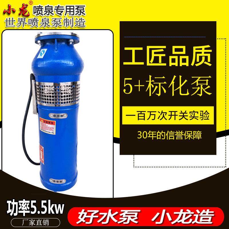 QSP喷泉泵潜水泵农用灌溉工业景观音乐专用泵高扬程铸铁380V5.5kw