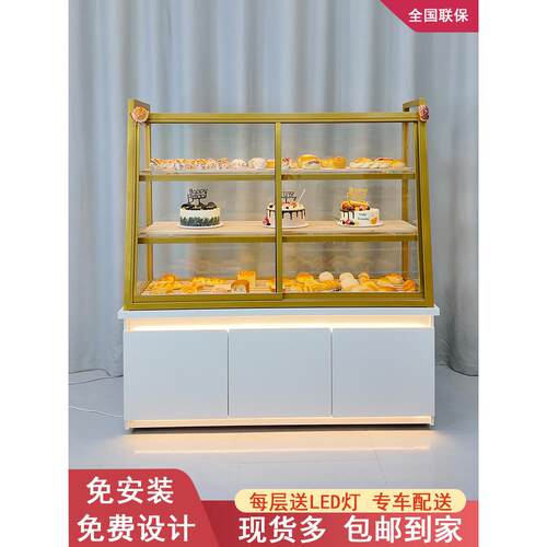 面包岛柜蛋糕模型展示柜烘焙侧柜货架展示架面包柜弧形糕点展示柜