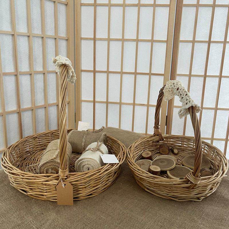 柳编收纳篮藤编水果篮手提篮菜蓝野餐篮收纳筐鸡蛋篮花篮购物篮子